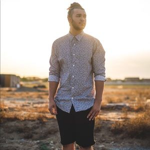 Banana Republic Floral Design Button Down